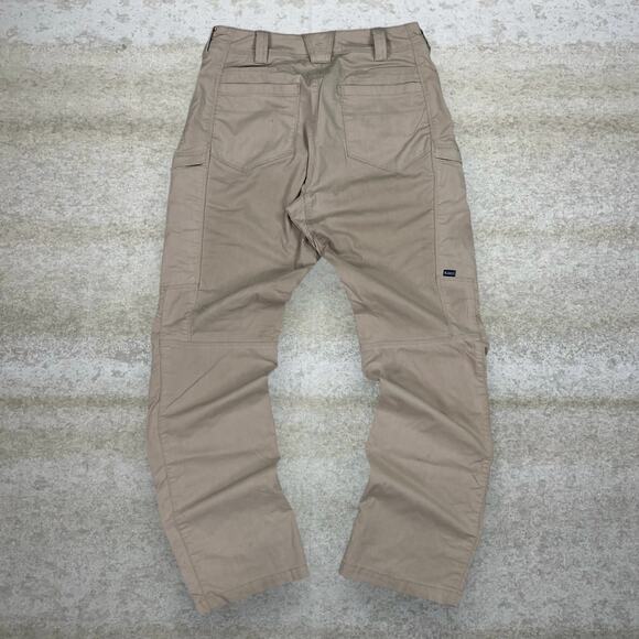 5.11 Tactical Pants - Vintage 90s 5.11 Tactical Pants Womens 10 Baggy Wide Leg Fit Tan Cargos